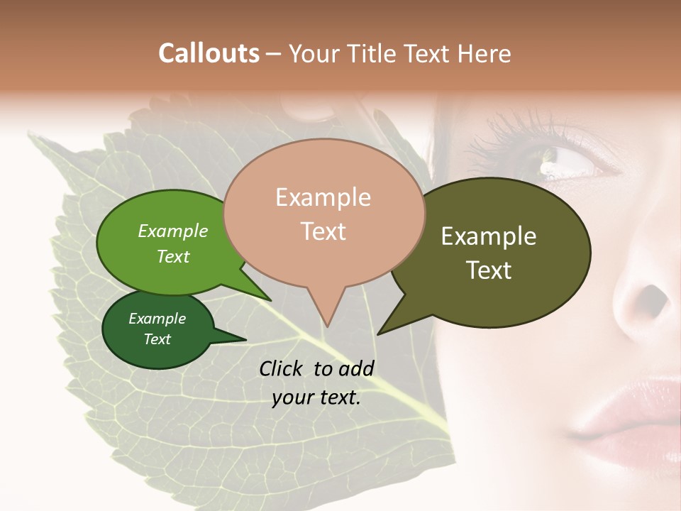 Young Beauty Healthy PowerPoint Template