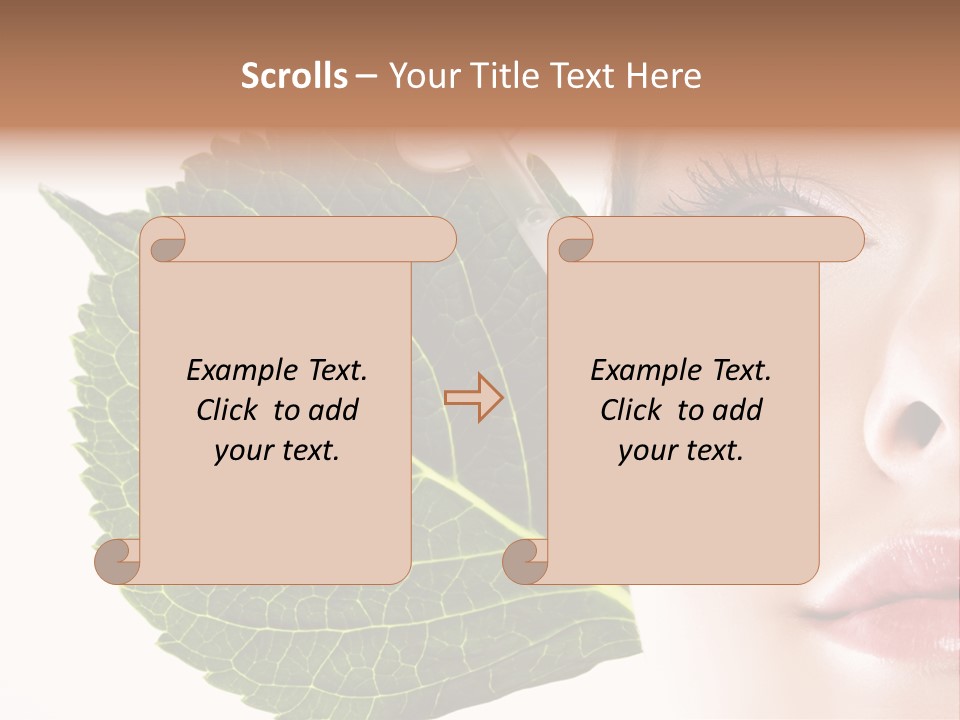 Young Beauty Healthy PowerPoint Template