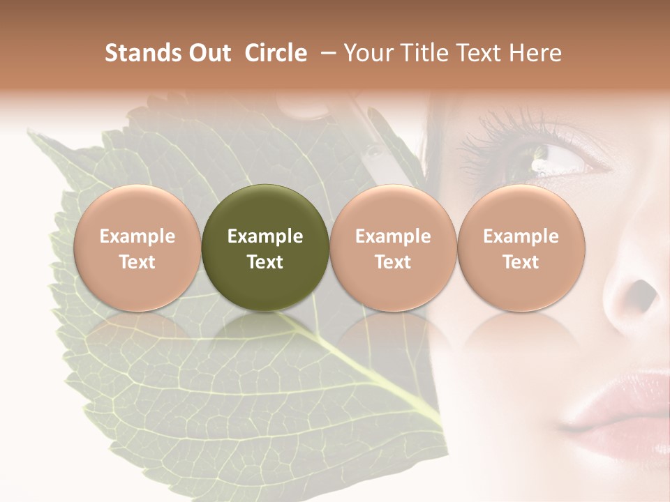 Young Beauty Healthy PowerPoint Template