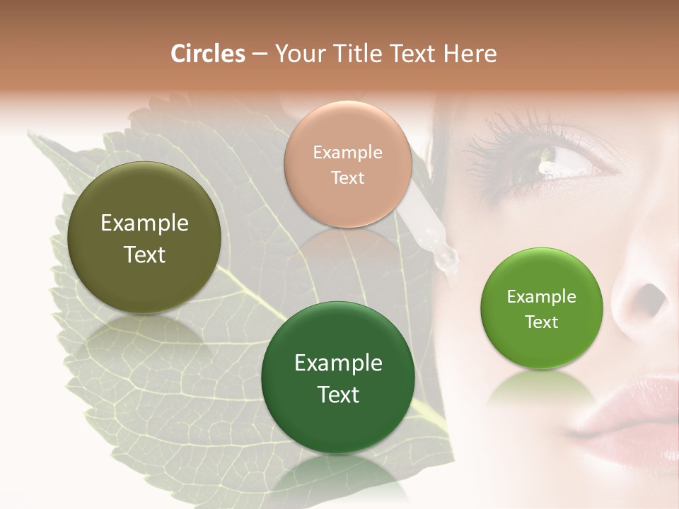 Young Beauty Healthy PowerPoint Template