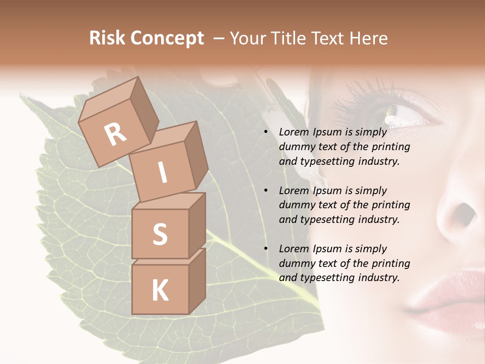 Young Beauty Healthy PowerPoint Template