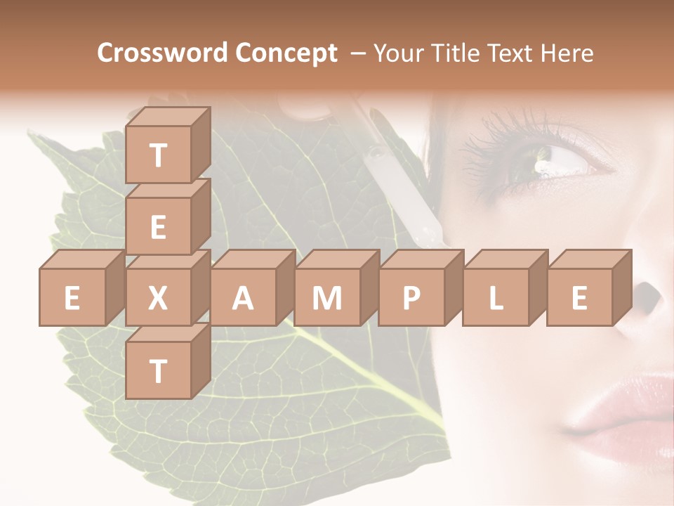 Young Beauty Healthy PowerPoint Template