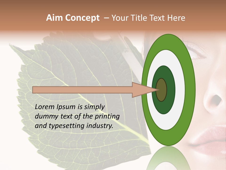 Young Beauty Healthy PowerPoint Template