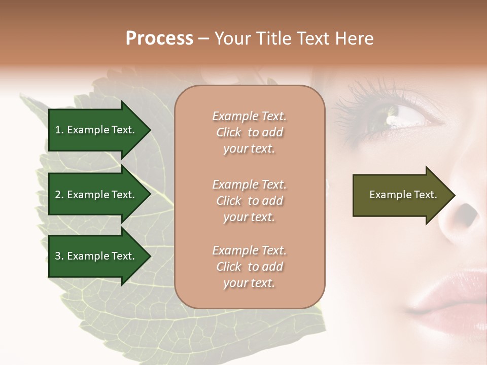 Young Beauty Healthy PowerPoint Template