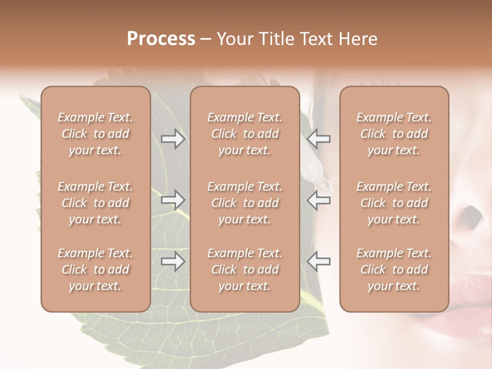 Young Beauty Healthy PowerPoint Template