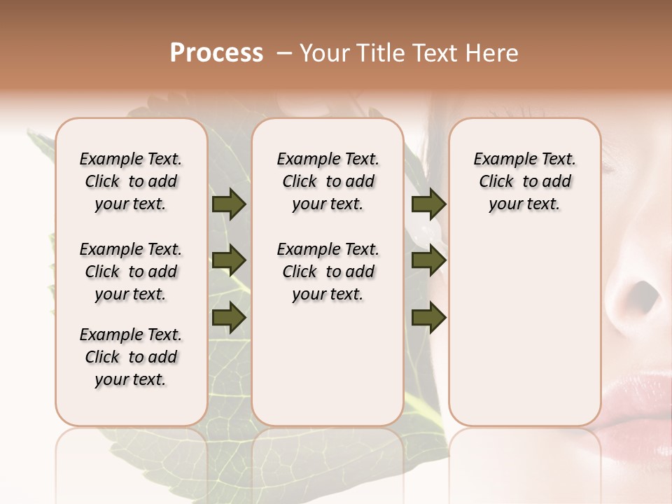 Young Beauty Healthy PowerPoint Template