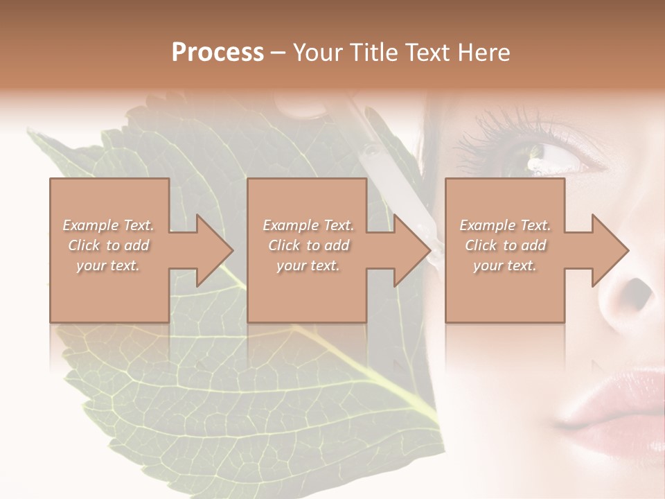 Young Beauty Healthy PowerPoint Template