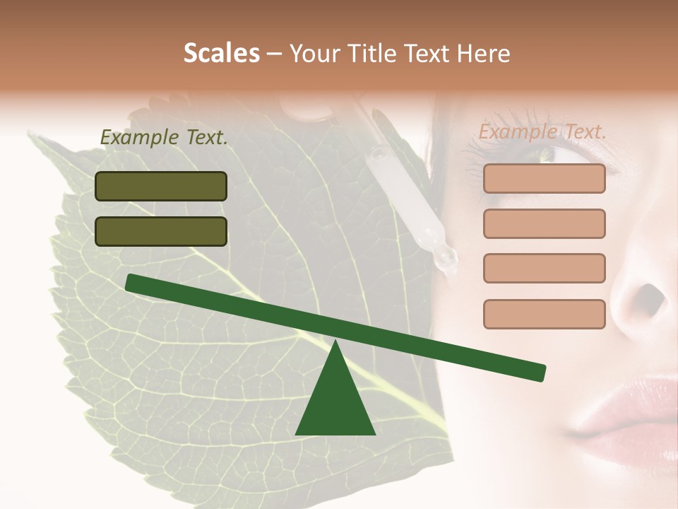 Young Beauty Healthy PowerPoint Template