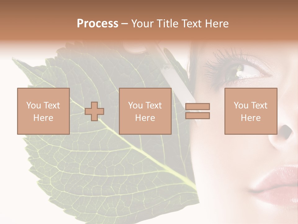 Young Beauty Healthy PowerPoint Template