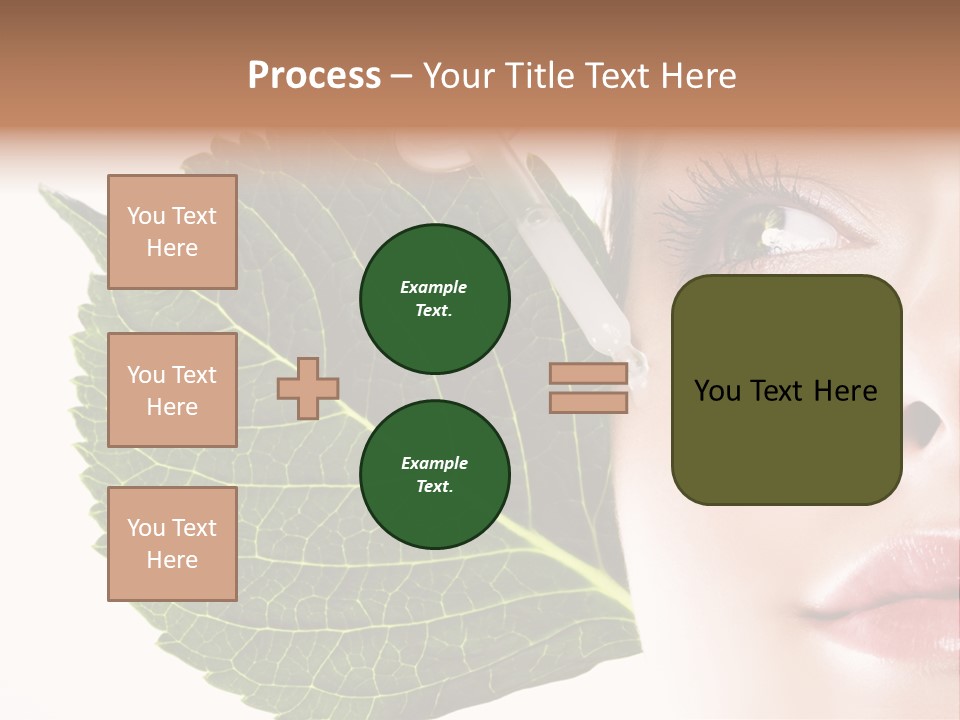 Young Beauty Healthy PowerPoint Template