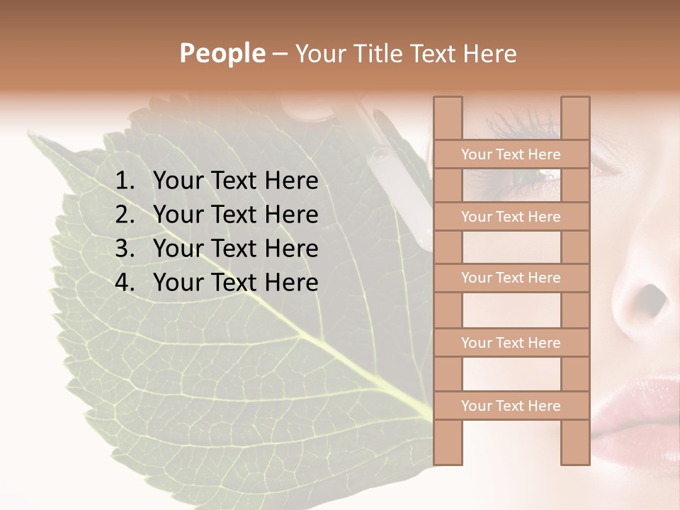 Young Beauty Healthy PowerPoint Template
