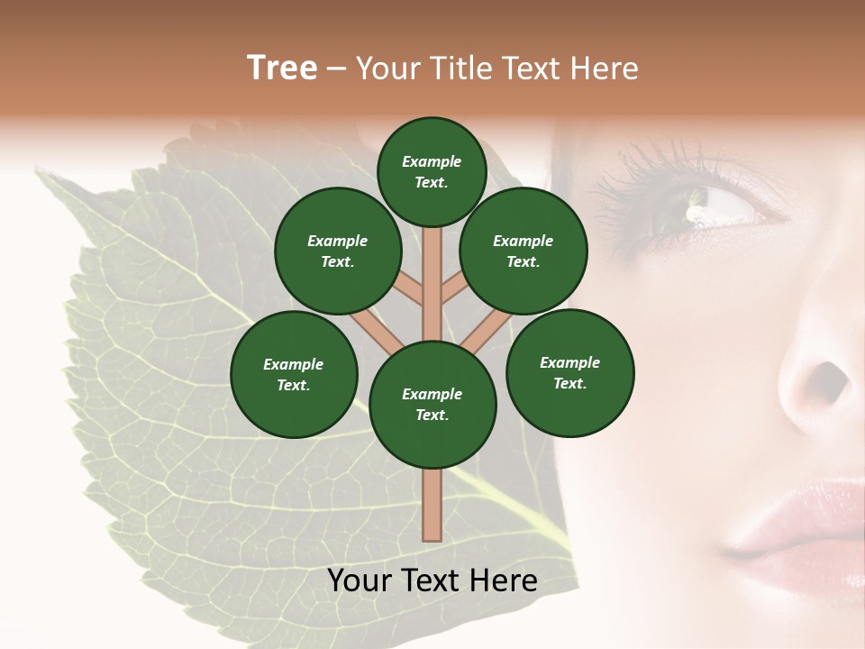 Young Beauty Healthy PowerPoint Template