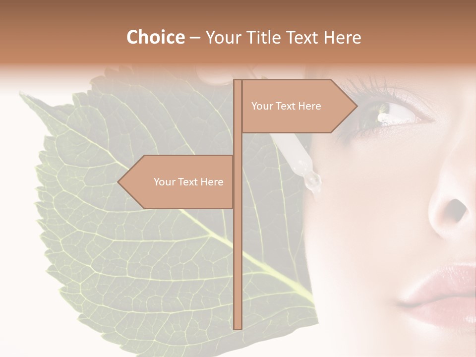 Young Beauty Healthy PowerPoint Template