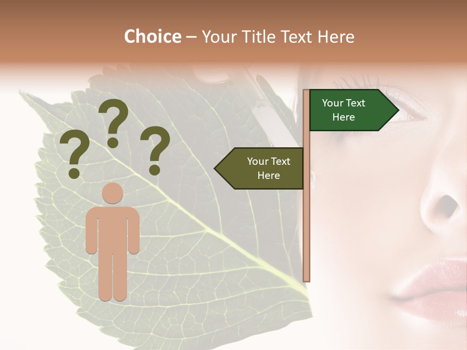 Young Beauty Healthy PowerPoint Template