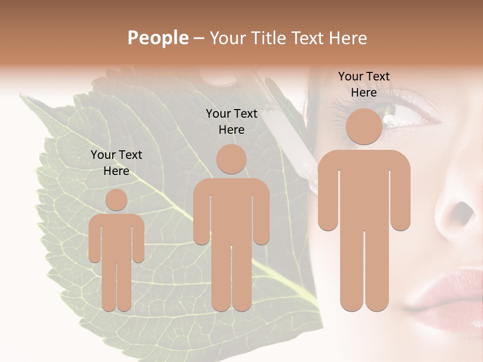 Young Beauty Healthy PowerPoint Template