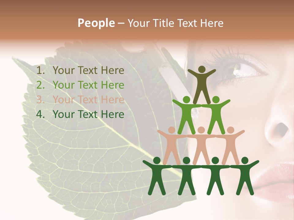 Young Beauty Healthy PowerPoint Template