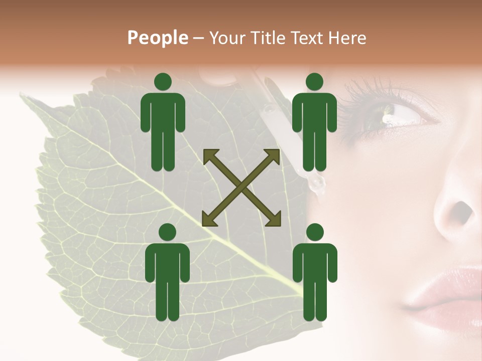 Young Beauty Healthy PowerPoint Template