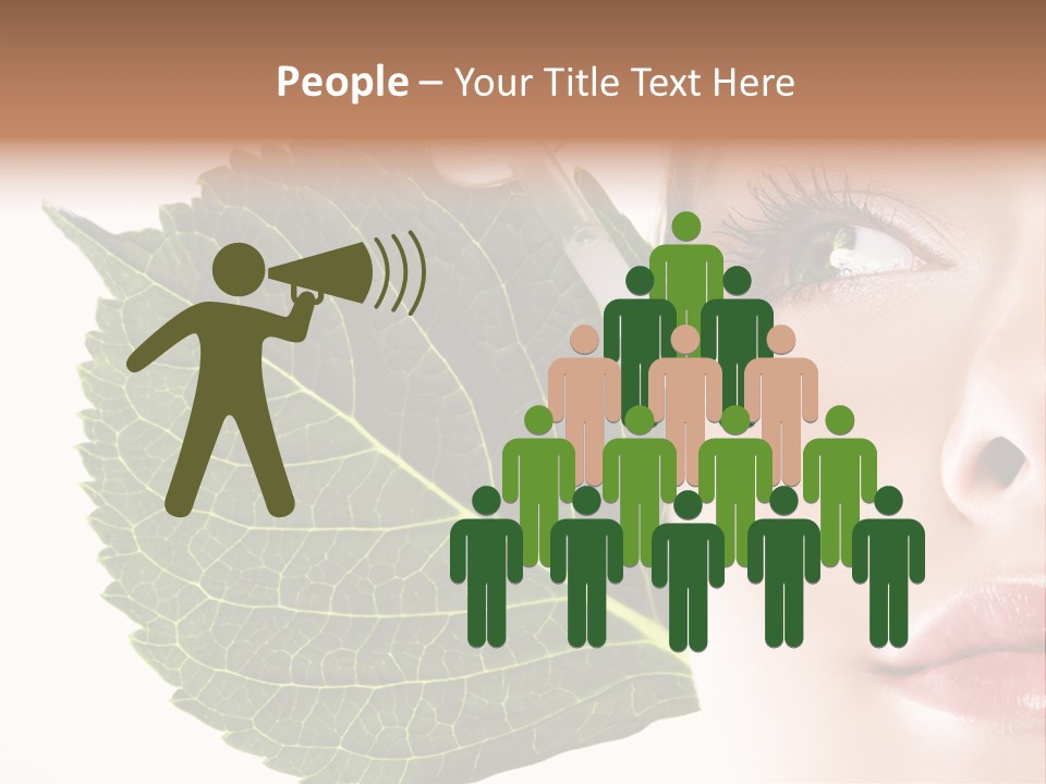 Young Beauty Healthy PowerPoint Template