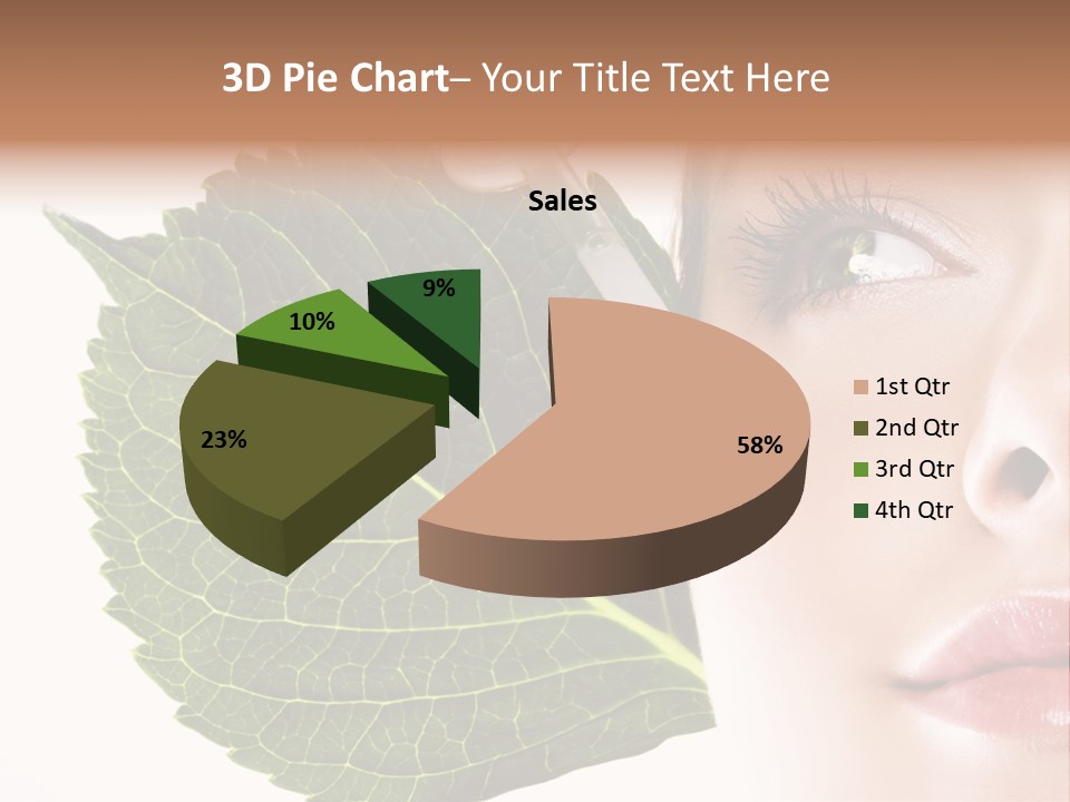 Young Beauty Healthy PowerPoint Template