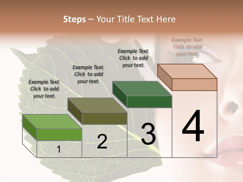 Young Beauty Healthy PowerPoint Template