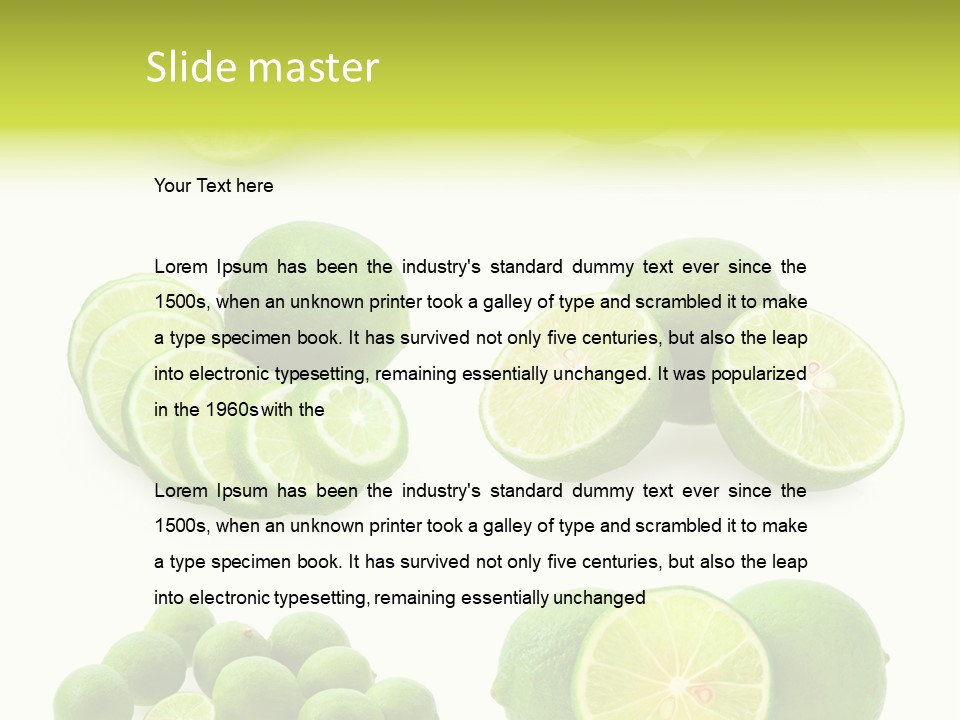 Food Fresh Cut PowerPoint Template