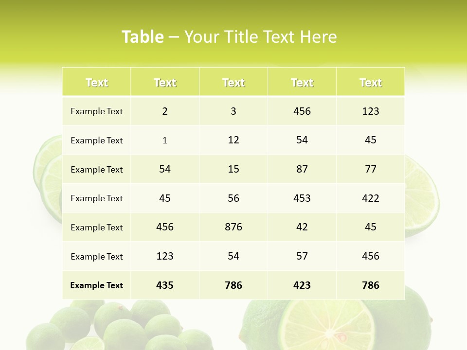 Food Fresh Cut PowerPoint Template