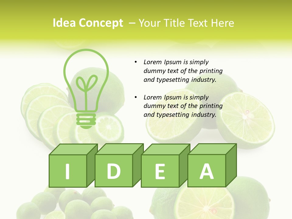 Food Fresh Cut PowerPoint Template