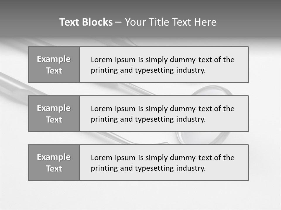 Dentist Accessory Pain PowerPoint Template