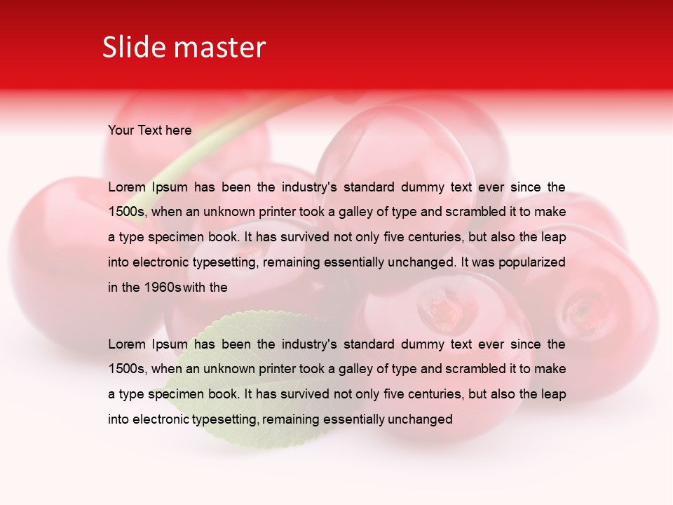 Red Raw Nature PowerPoint Template