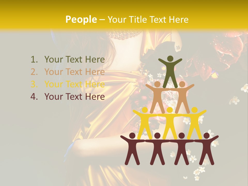 Table Meeting Character PowerPoint Template