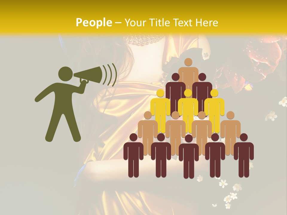 Table Meeting Character PowerPoint Template