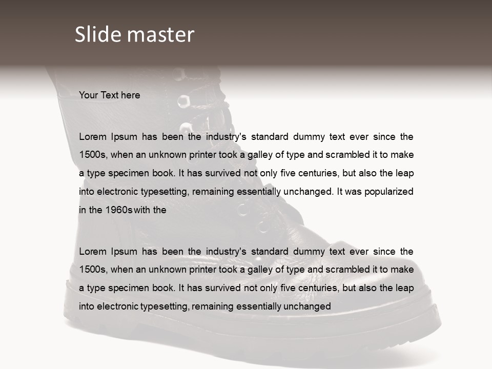 Boot Protection Landings PowerPoint Template