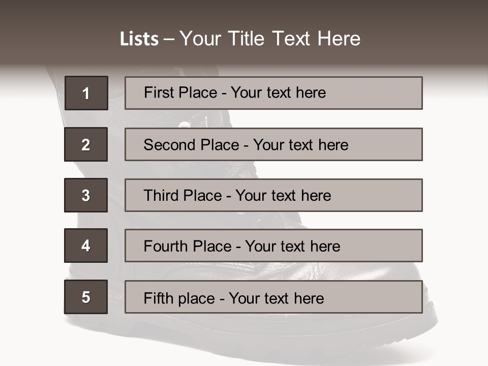Boot Protection Landings PowerPoint Template