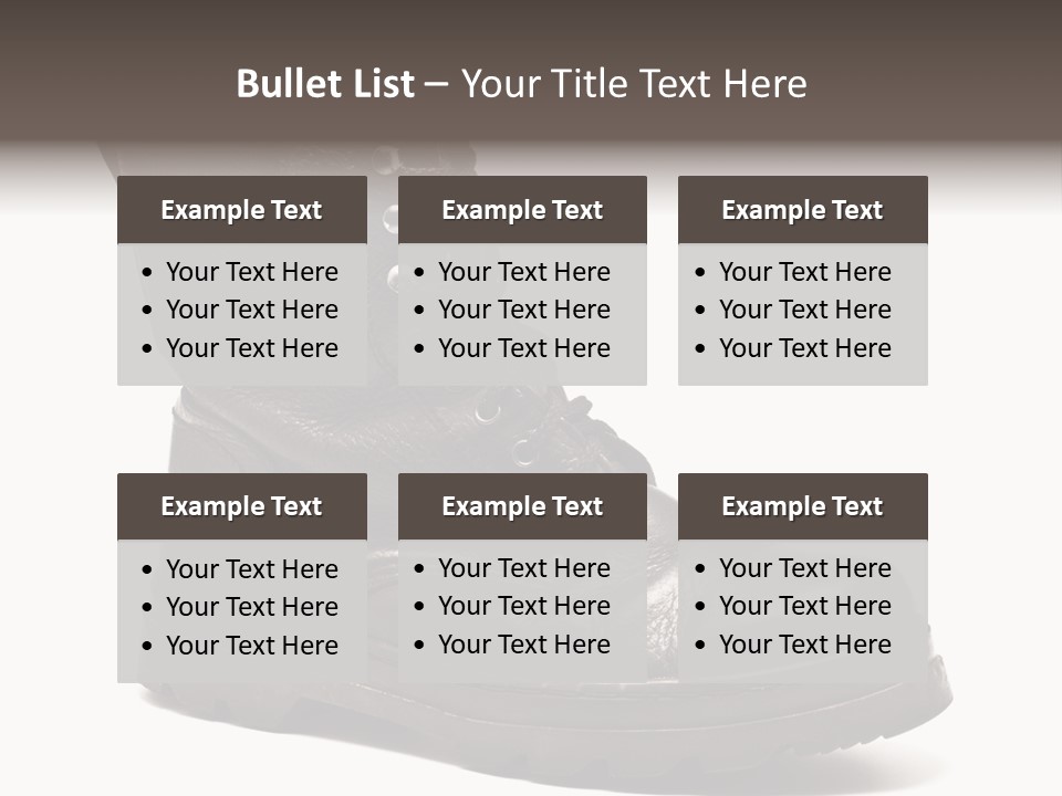 Boot Protection Landings PowerPoint Template