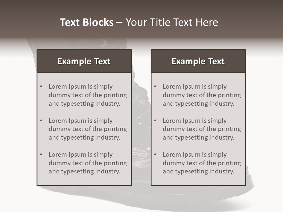 Boot Protection Landings PowerPoint Template