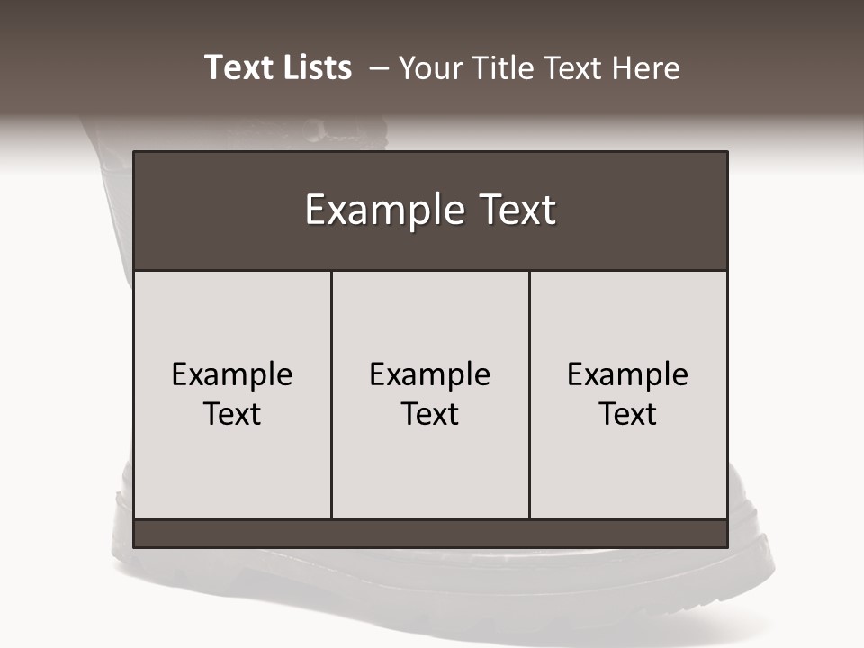 Boot Protection Landings PowerPoint Template