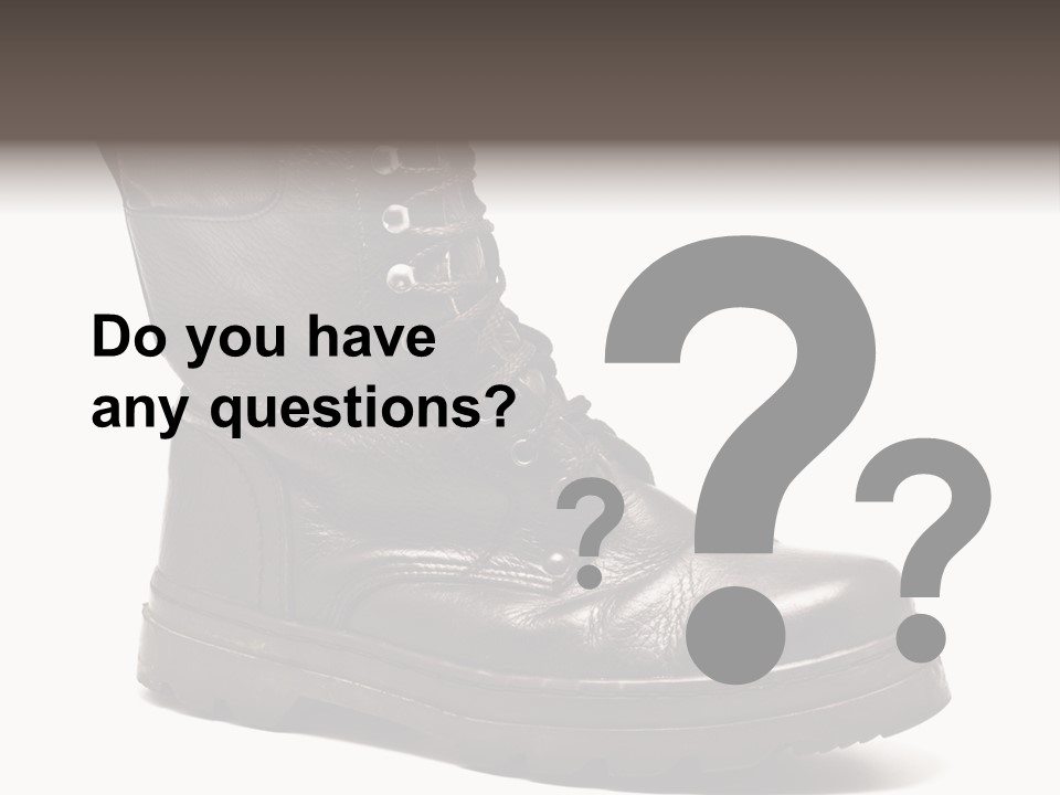 Boot Protection Landings PowerPoint Template