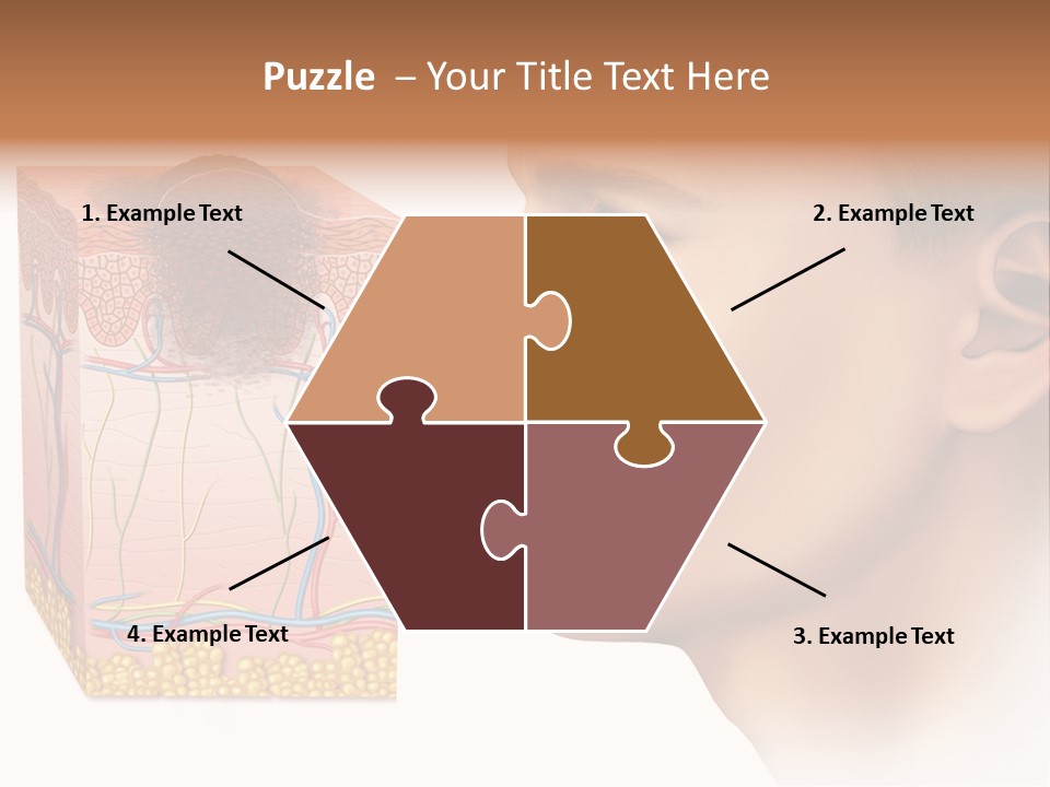 Skin Woman Degeneration PowerPoint Template