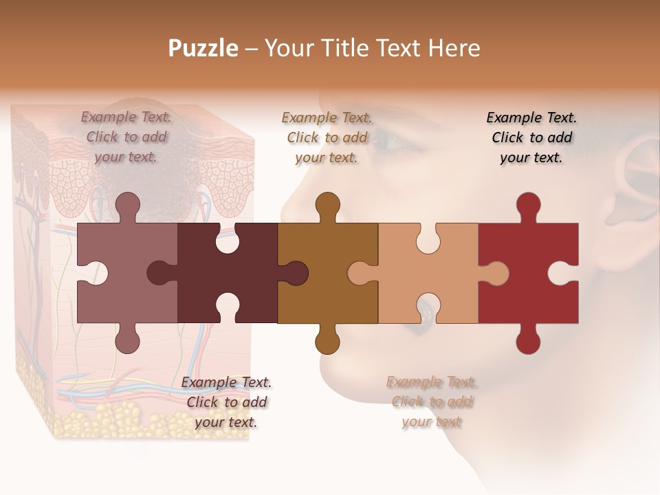 Skin Woman Degeneration PowerPoint Template