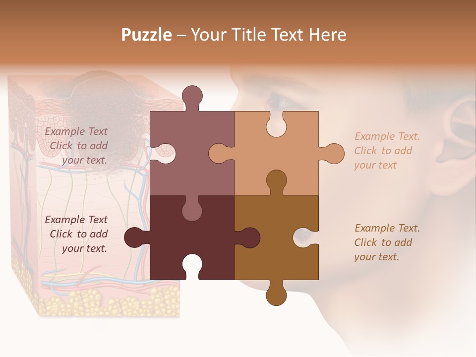 Skin Woman Degeneration PowerPoint Template