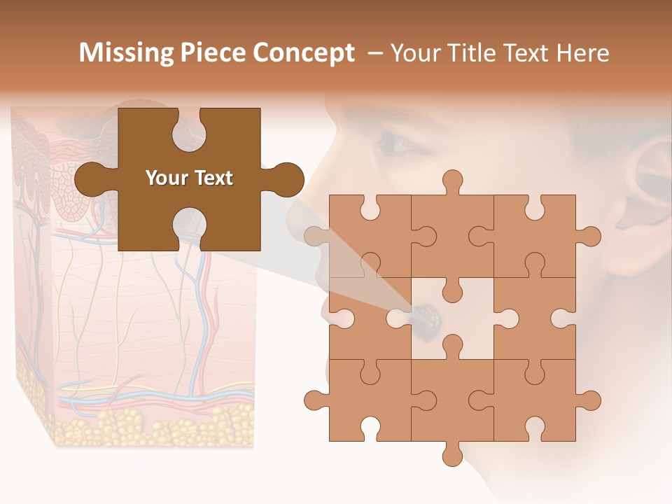 Skin Woman Degeneration PowerPoint Template