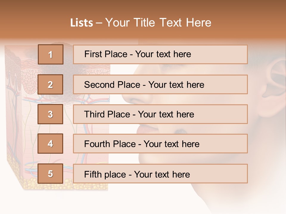 Skin Woman Degeneration PowerPoint Template
