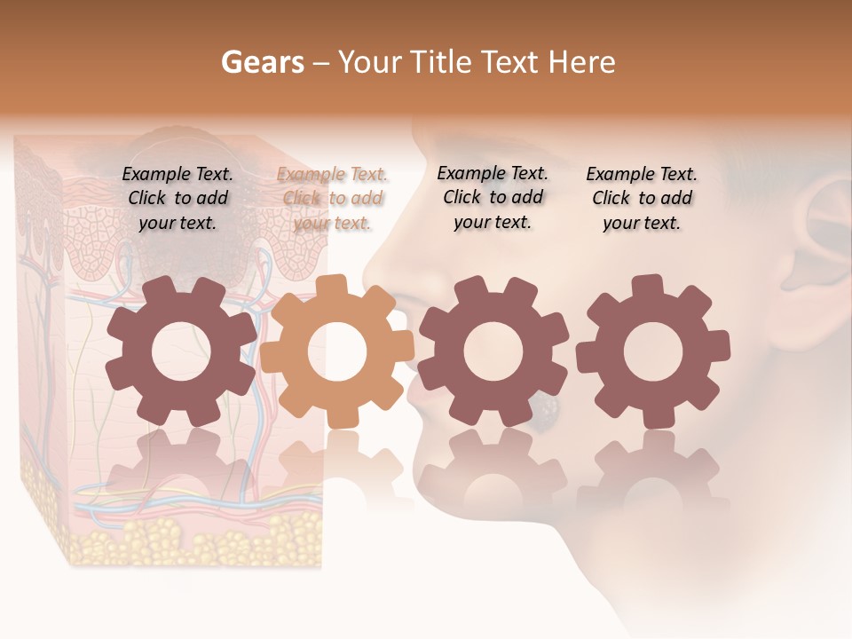 Skin Woman Degeneration PowerPoint Template