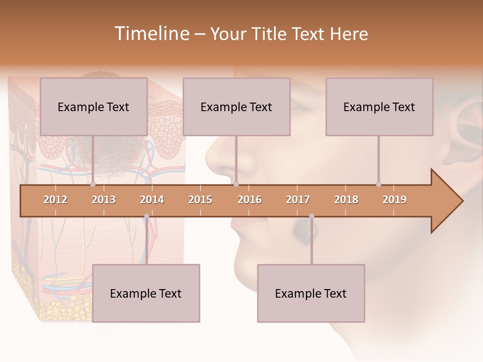 Skin Woman Degeneration PowerPoint Template