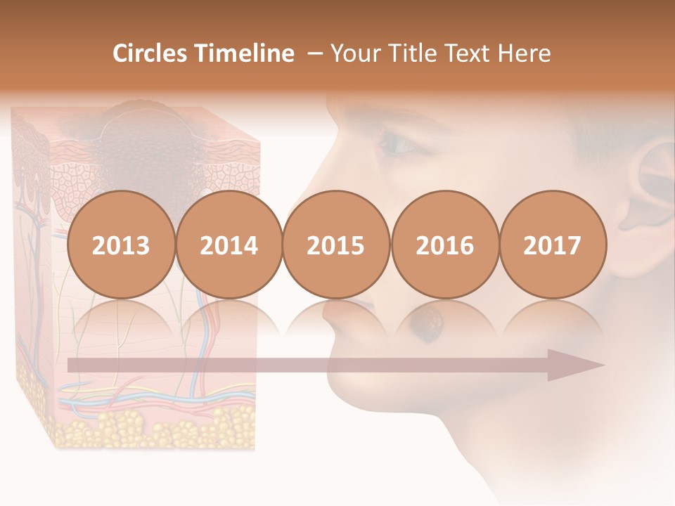 Skin Woman Degeneration PowerPoint Template