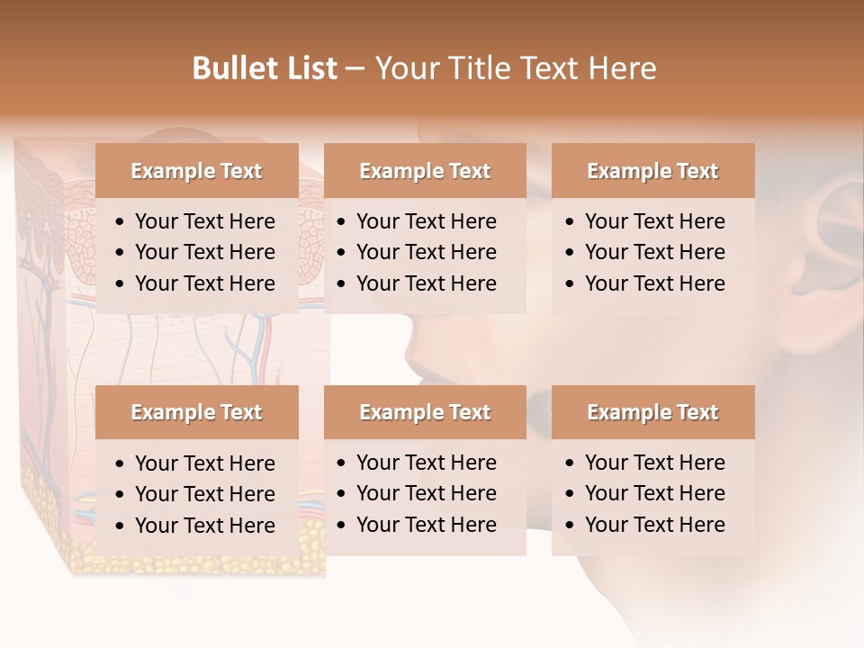 Skin Woman Degeneration PowerPoint Template