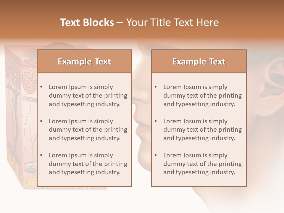 Skin Woman Degeneration PowerPoint Template