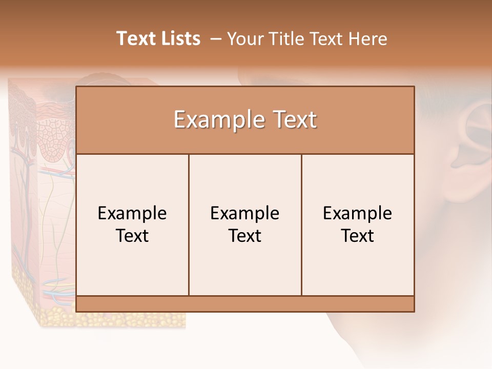 Skin Woman Degeneration PowerPoint Template