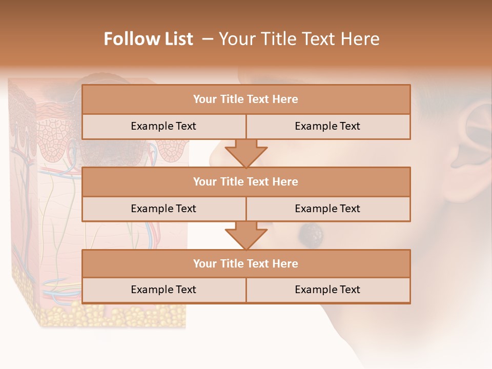 Skin Woman Degeneration PowerPoint Template