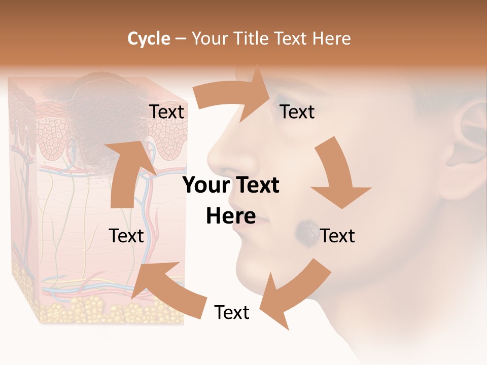 Skin Woman Degeneration PowerPoint Template
